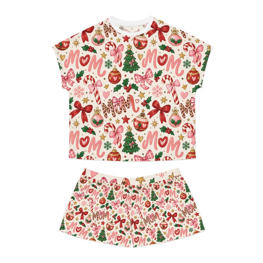 Merry Mama Christmas Coquette Seamless Pattern