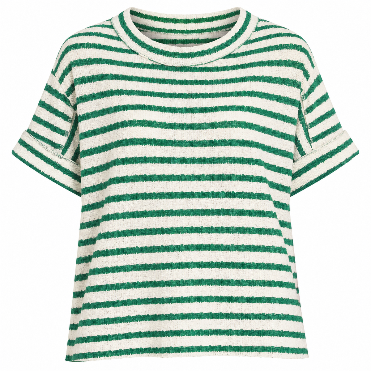 The Everyday Stripe Textured Knit Tee