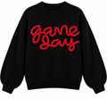 Game Day Chic Oversized Knit Sweater