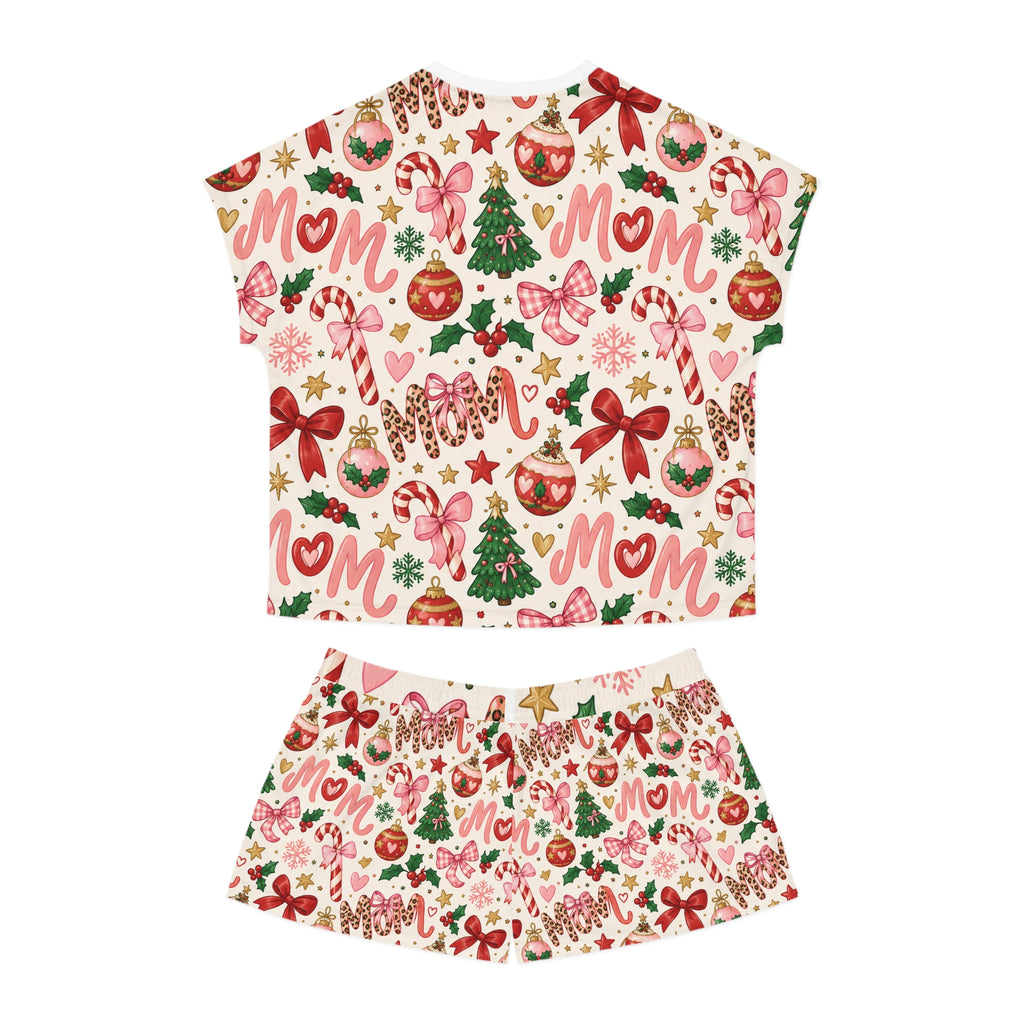 Merry Mama Christmas Coquette Seamless Pattern