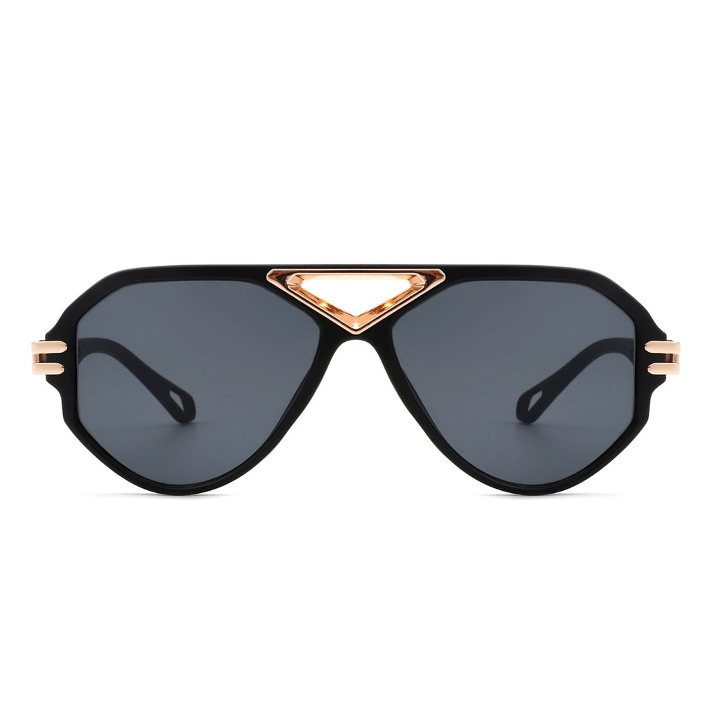Geometric Aviator Shades