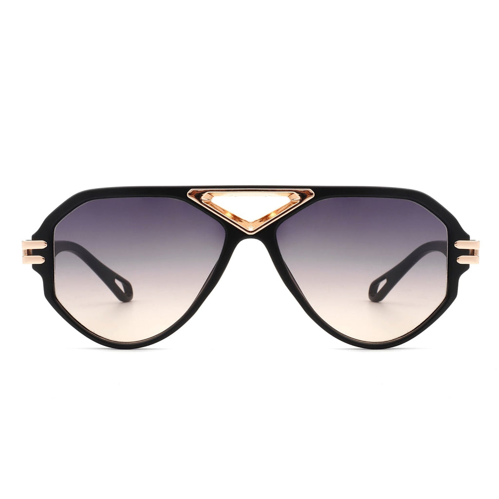 Geometric Aviator Shades