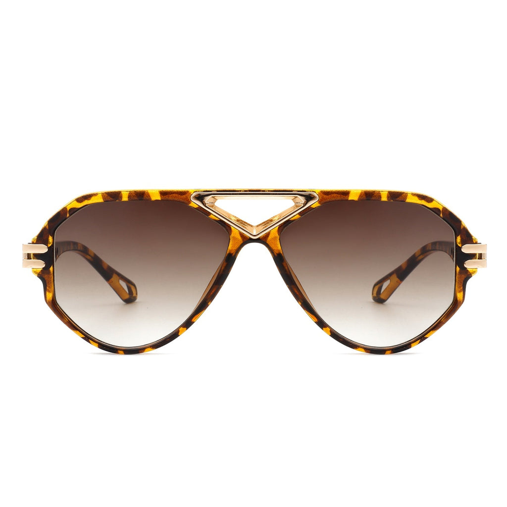 Geometric Aviator Shades