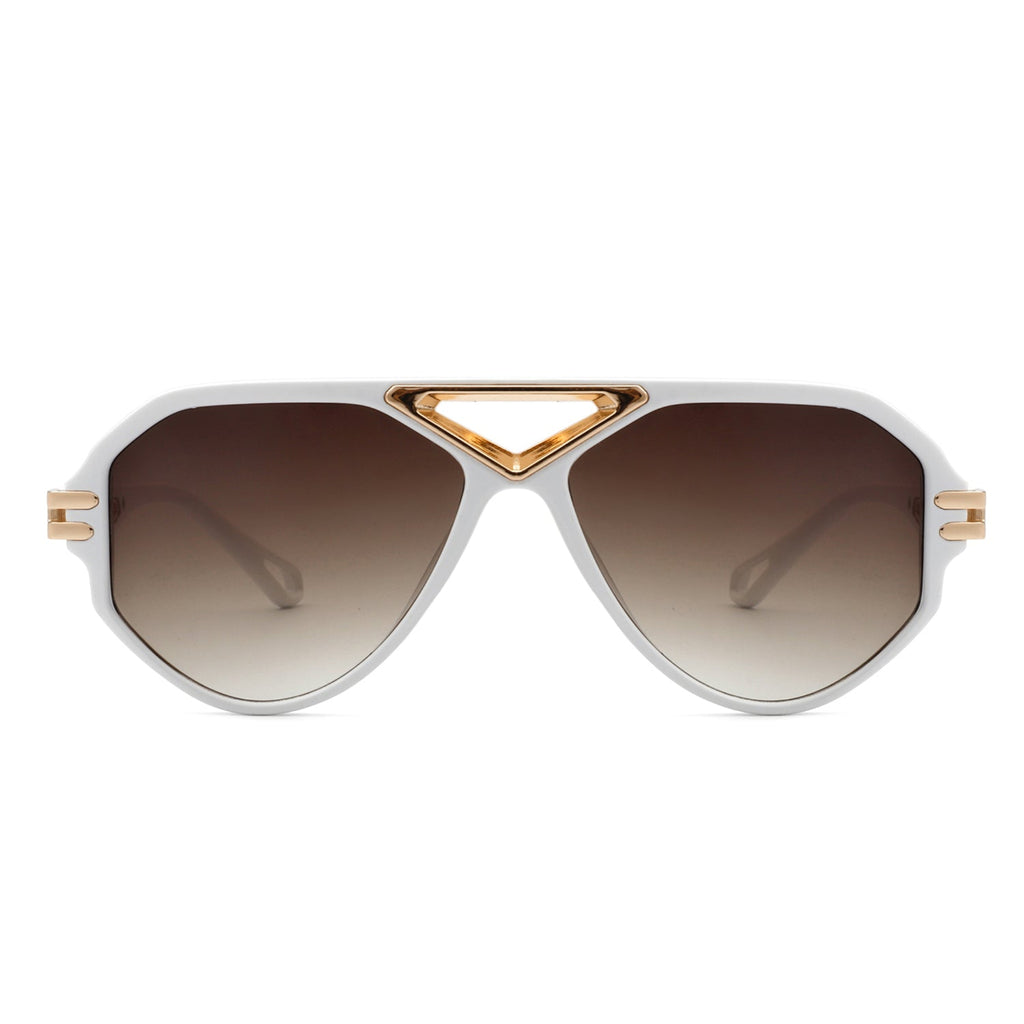 Geometric Aviator Shades