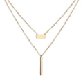 Double Strand Necklace - Gold