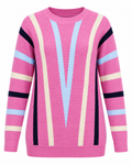 Sweet Pop Striped Knit Sweater